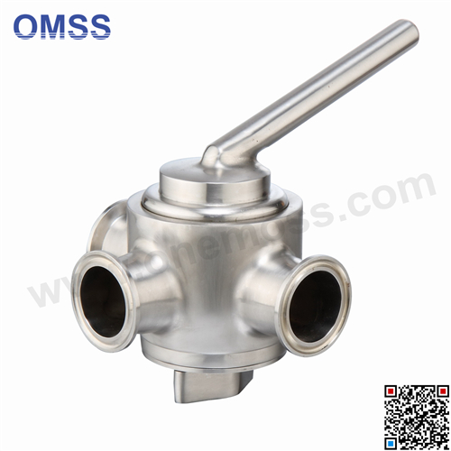 Sanitary Stainless Steel Plug valves Clamp End